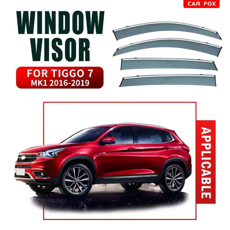 For Fownix Gemini Tiggo 7 Pro Window visor Weather Shield Side Window Deflector Car windshield weather shield Car accessories