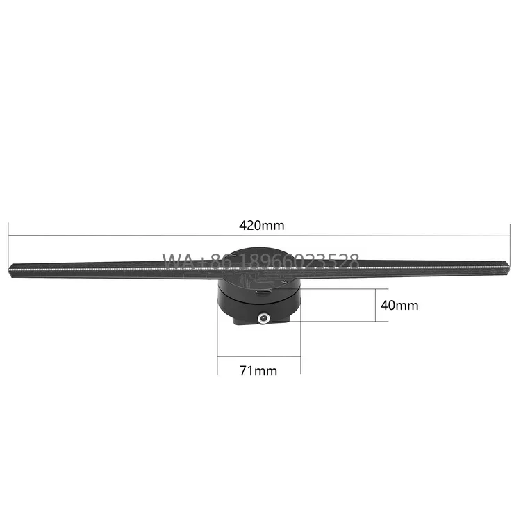 

Shenzhen MDS Holographic 3D Fan Screen 23inch Suit for Store and House Decoration Support Mobile Charging and Plug-in Charging