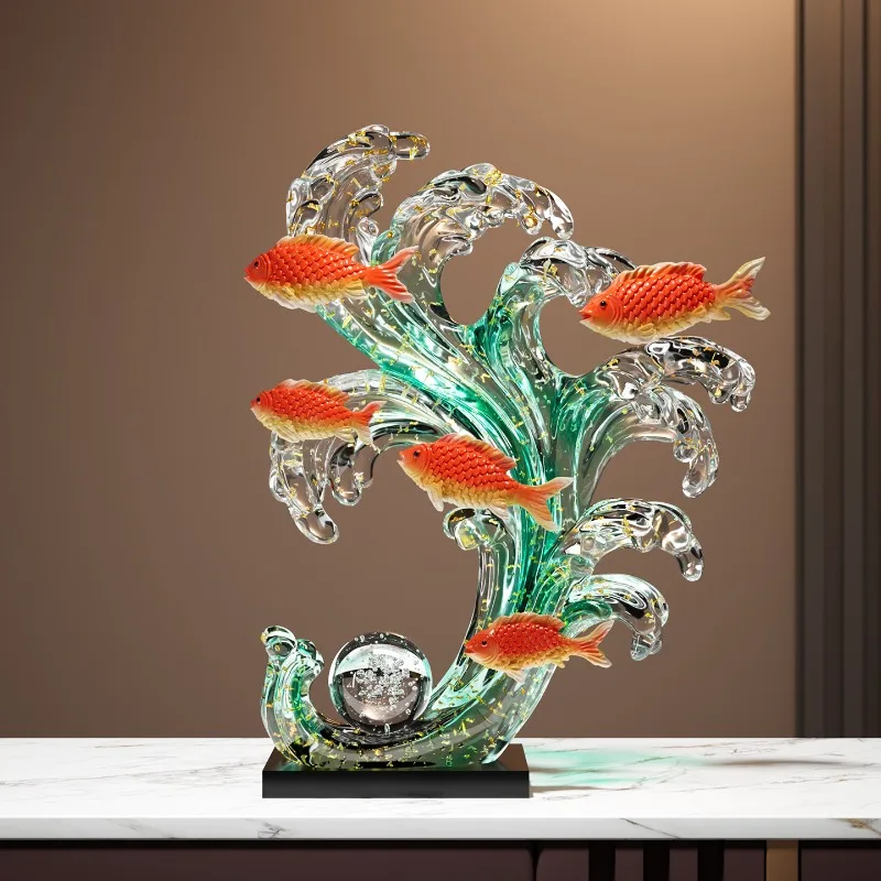 Ornament Living Room Entrance Light Luxury Decoration Gift Статуэтки Кошек تحف كبيره للمنزل Decoration Maison Figurines 2026