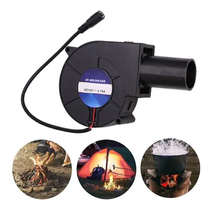 Y1UD مروحة نفخ سرعة قابلة للتعديل لحرق نفايات الزيوت 12 فولت 35CFM مع سرعة متغيرة مناسبة لصهر الحطب المعدني للشواء