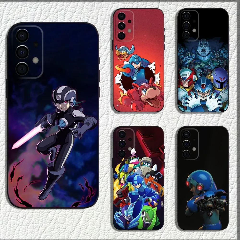 Game M-Megaman R-Rockman Phone Case For Samsung Galaxy A13,A21s,A22,A31,A32,A52,A53,A71,A80,A91 Soft Black Shell