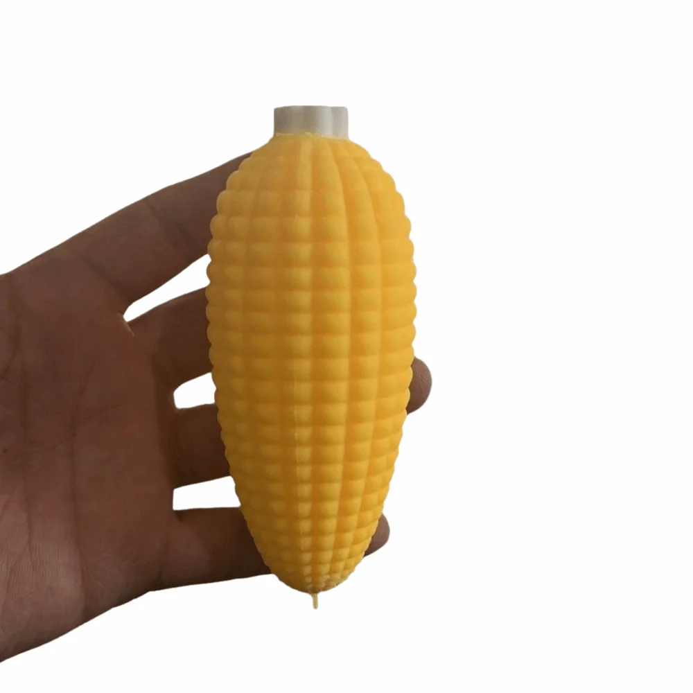 Flexible Material Cheese Squeeze PVC Comfortable Touch Slow Rebound Stress Relief Durable Corn Sensory Children