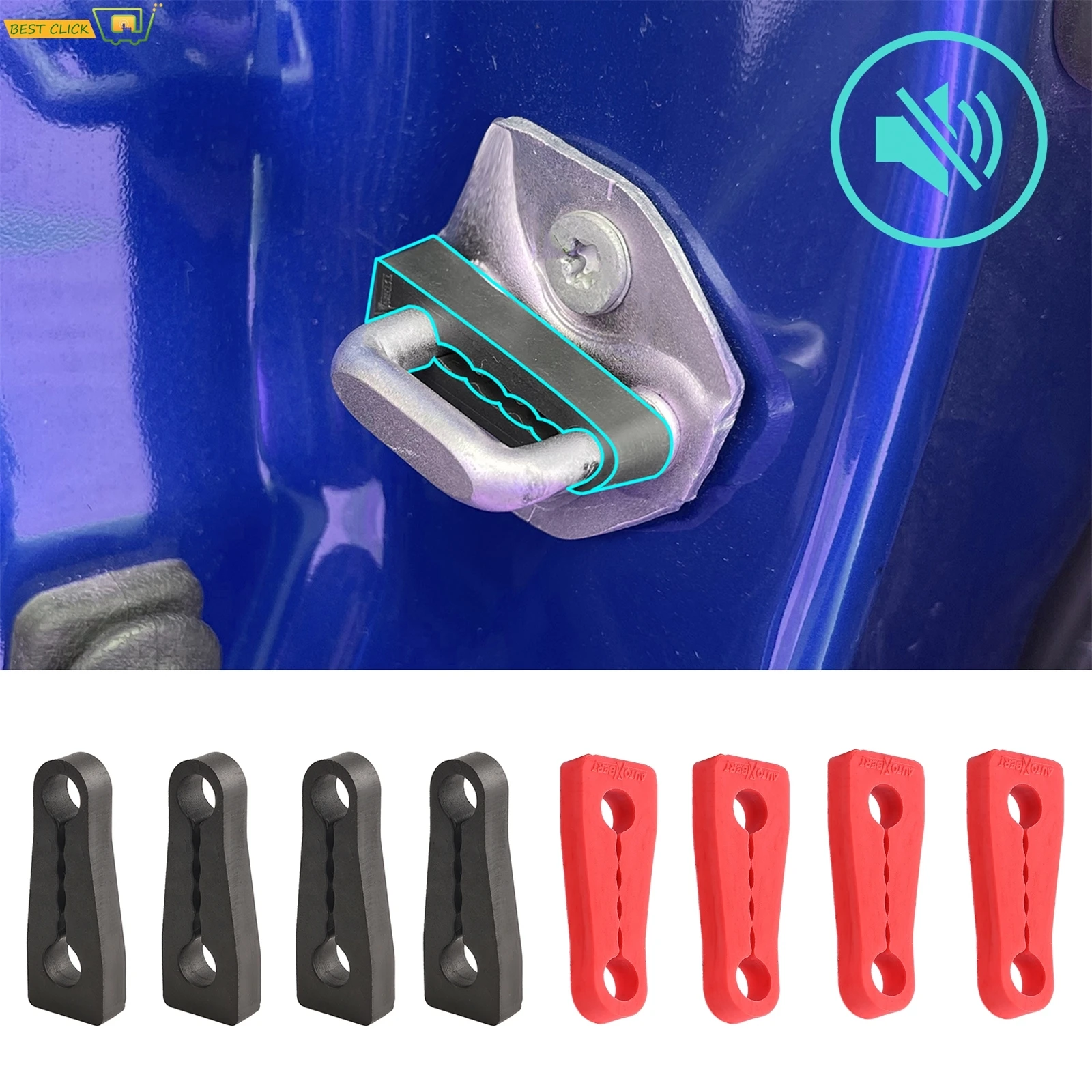 

4pcs For Subaru Forester Impreza Outback WRX XV / Crosstrek Legacy Car Door Lock Damper Deadening Seal Isolation Buffer