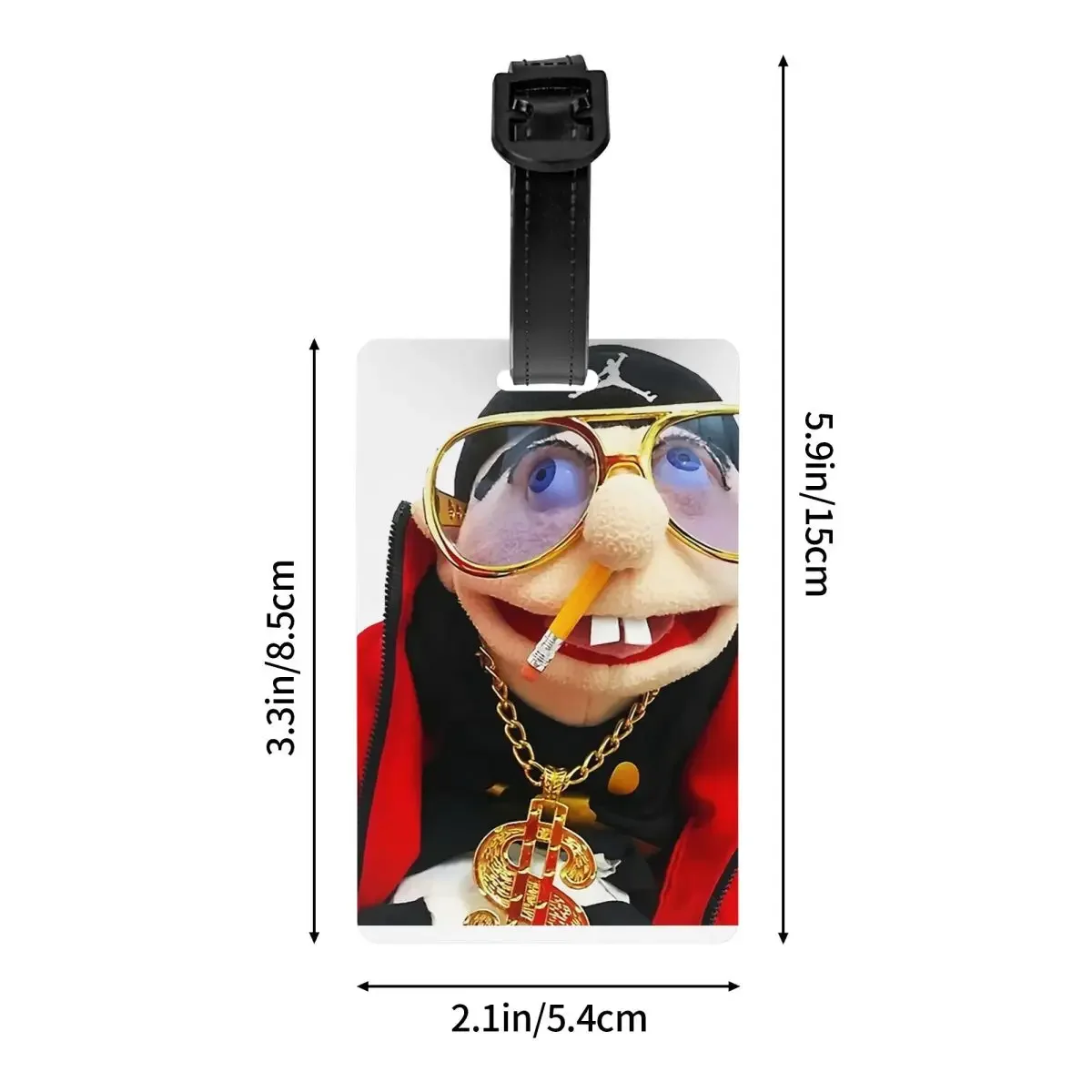 SML Rapper Jeffy Luggage Tags Suitcase Accessories Travel Cute Baggage Boarding Tag Label Holder ID Name Address