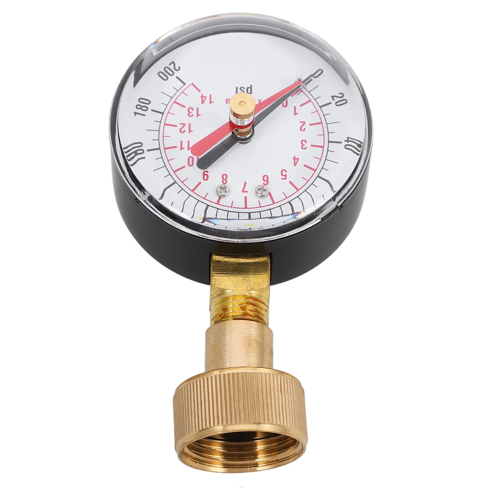 Barometer Water Pressure Gauge for Rv Gas Test Usage Garden Hose Vacuum Stainless Steel Home Tester Bib Washer Gauges