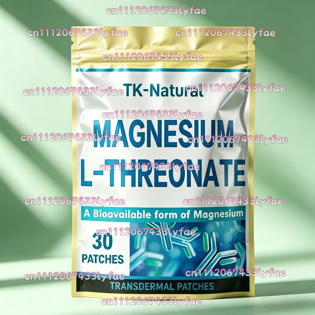 30 Patches Magnesium L-Threonate Transdermal Patches - Nootropic Brain Booster, Memory
