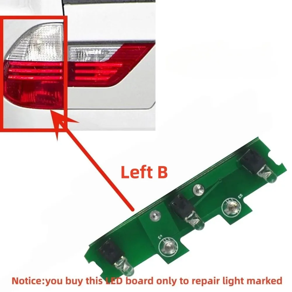 A Full Set Inner And Outer Tail Light Repair Chip Boards 7162209 7162210 7162213 7162214 for BMW X3 E83 LCI 2007 2008 2009 2010