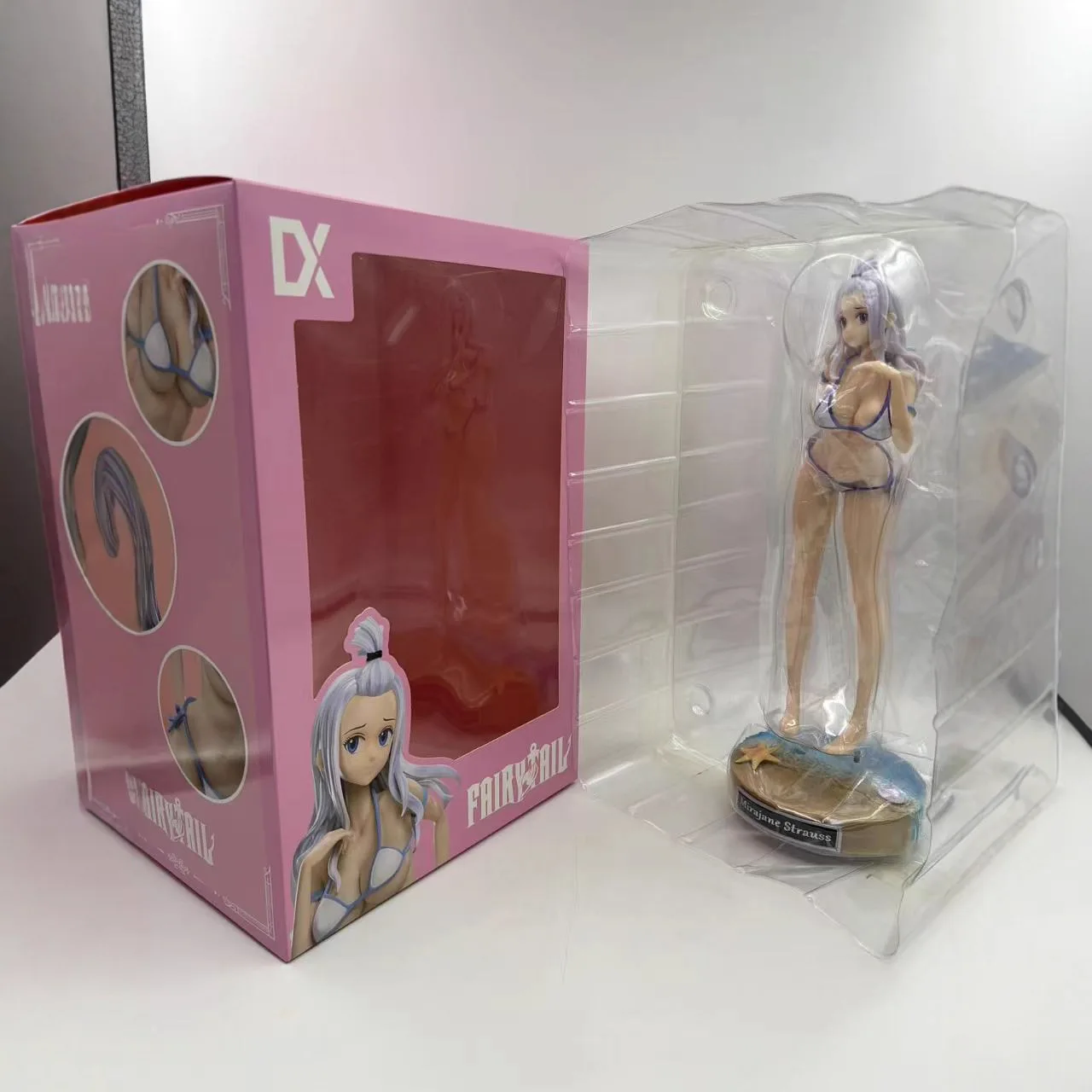 

27CM FAIRY TAIL Mirajane Strauss Swimsuit bunny Girl figure PVC Anime Action Toy Collection Model Doll Gift