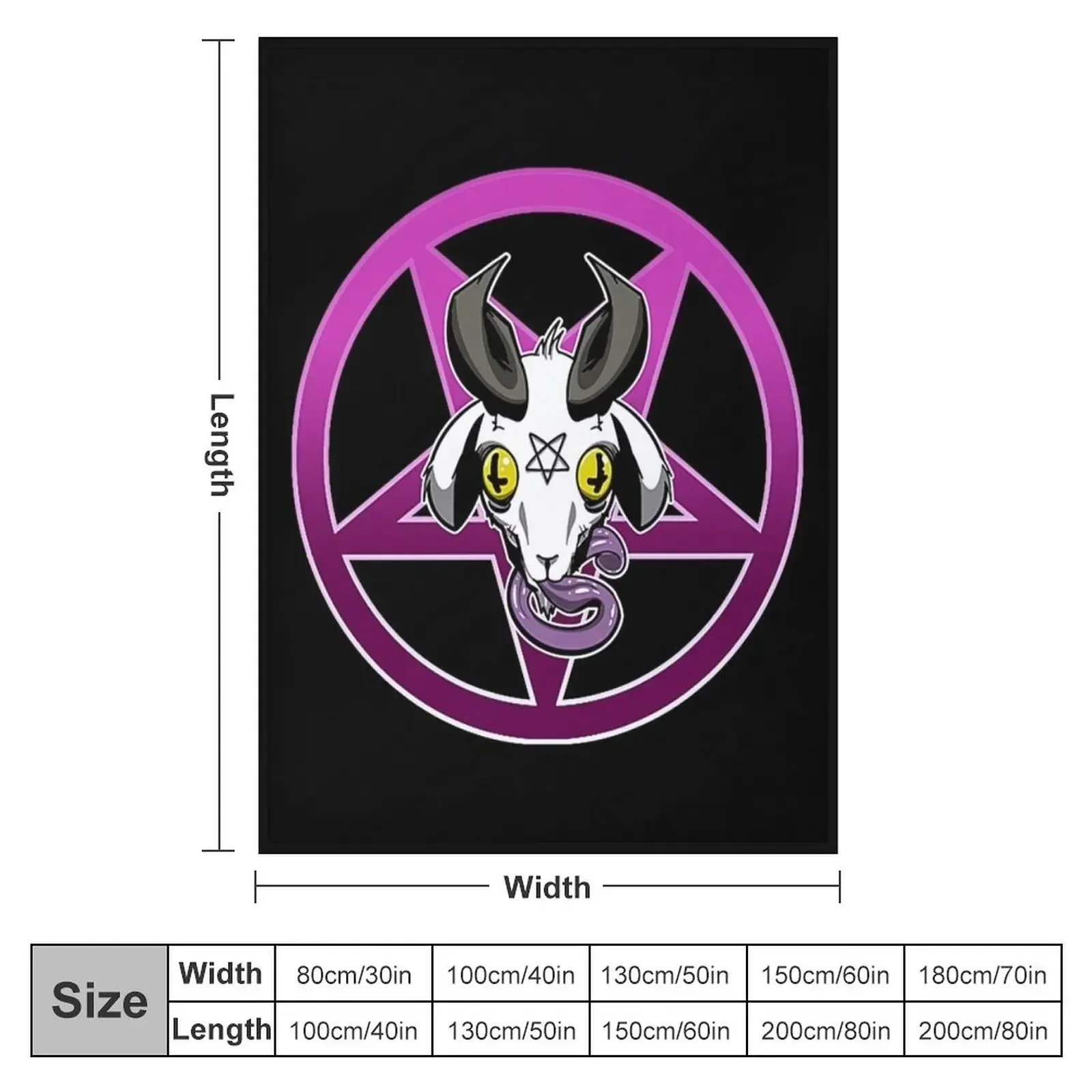 The Pentagram GOAT Pink T-Shirt Throw Blanket Summer Beddings Multi-Purpose christmas decoration Tourist Blankets