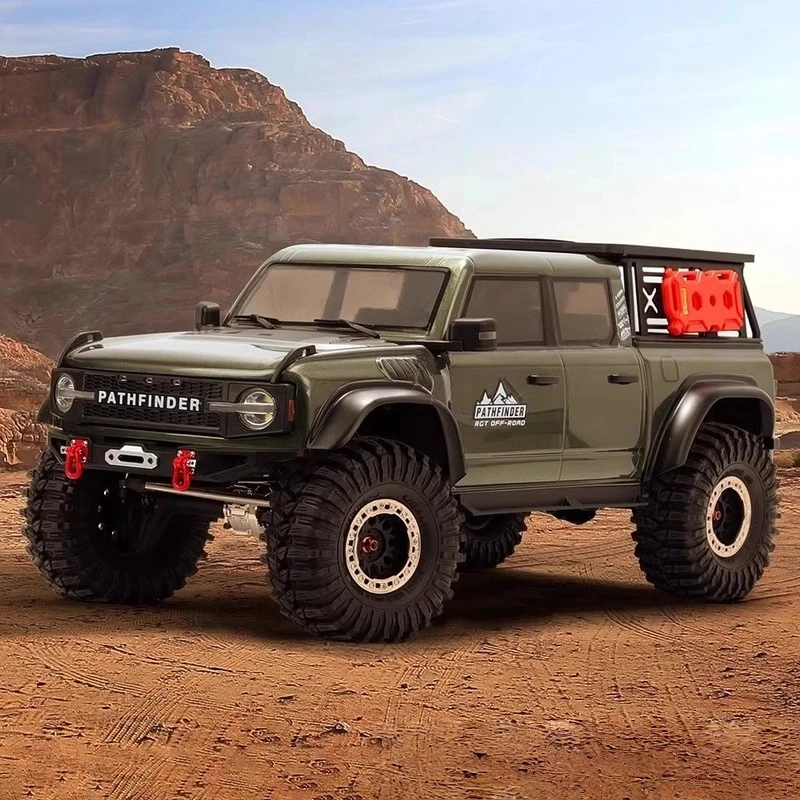 RGT EX86150 1:10 مقياس 4WD RC متسلق الصخور بدون فرش مع نقل سرعتين وهيكل معدني هدية عيد ميلاد