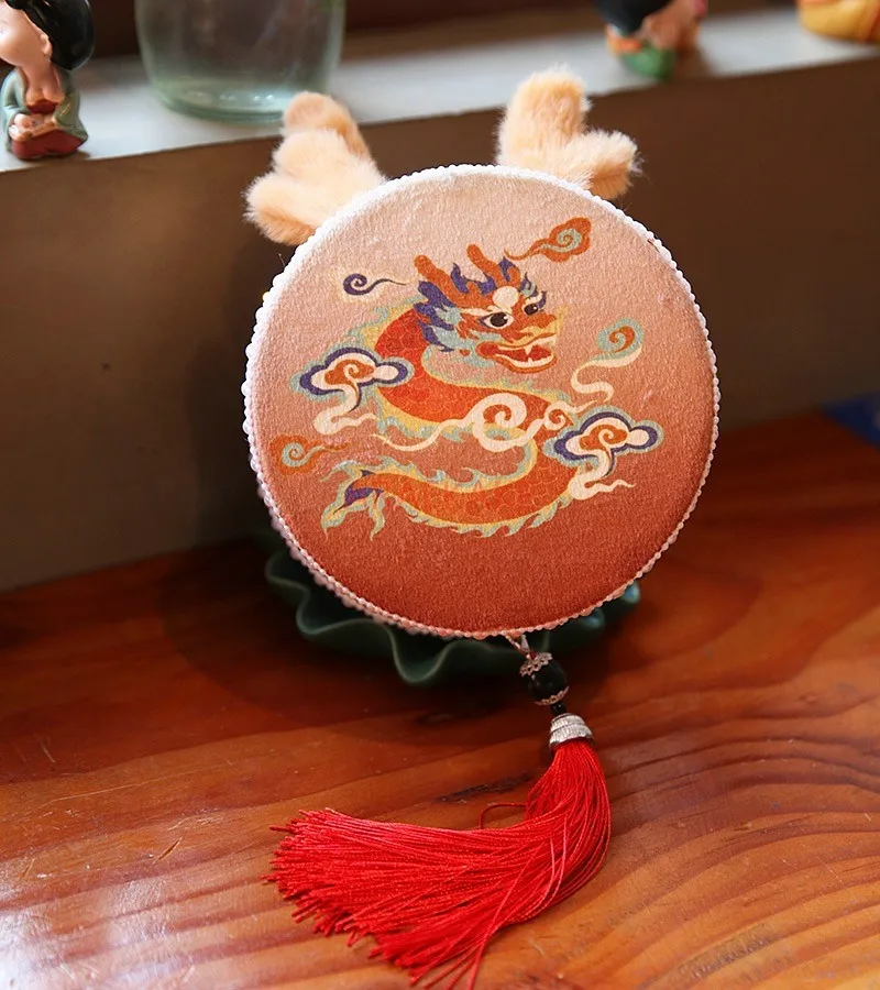 China Fenglong Palace lantern portable luminous Mid-Autumn Festival round red lantern finished products
