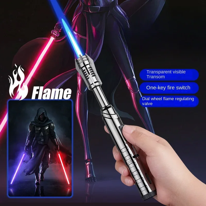 Small Spray Gun Welding Gun Metal Windproof and High Temperature Resistant Igniter Personalized Interstellar Lightsaber Lighter