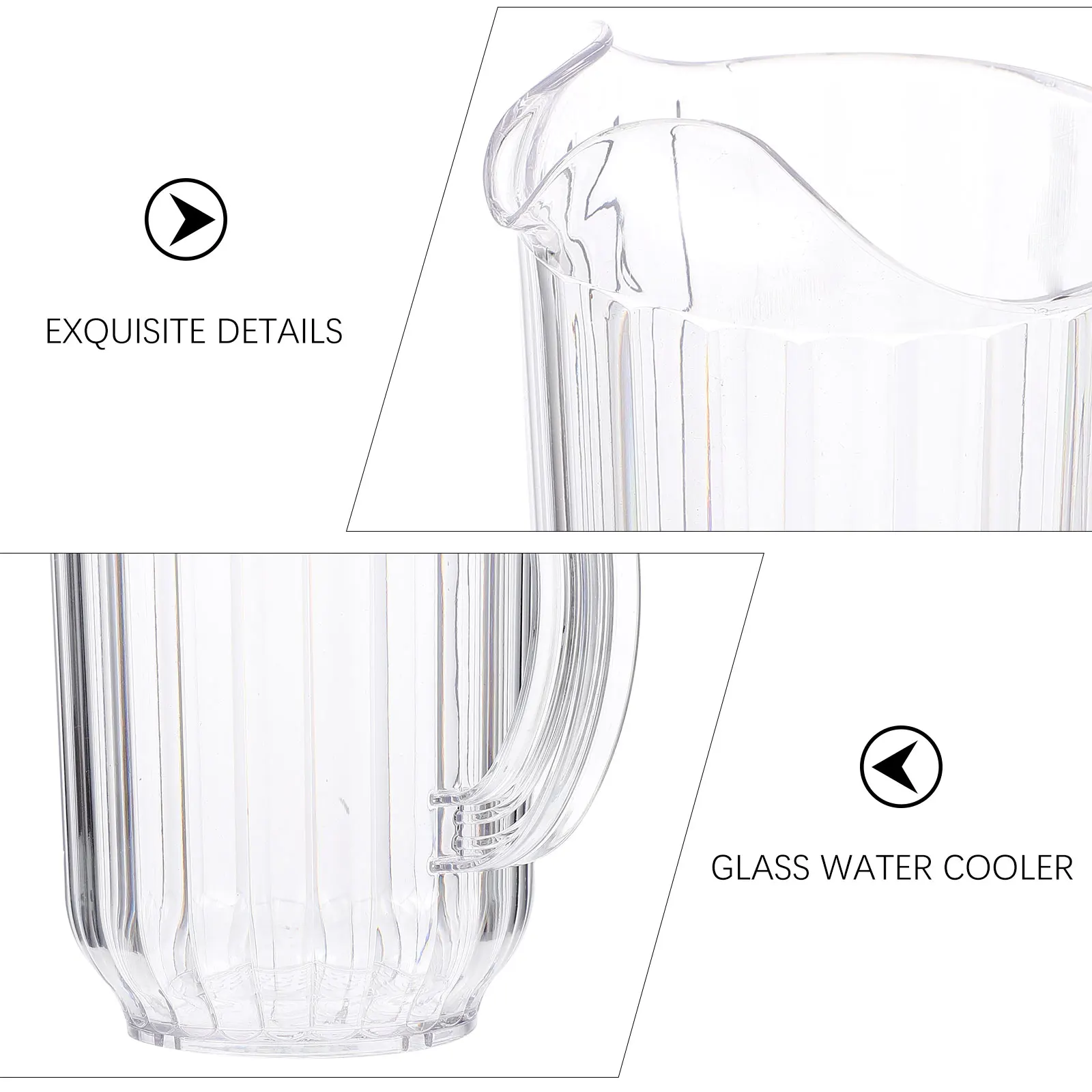 

Beverage Kettle Water Jug Transparent Beer Jug Storage Holder For Juice Water Drink Kitchen Restaurant Supply Easy Clean