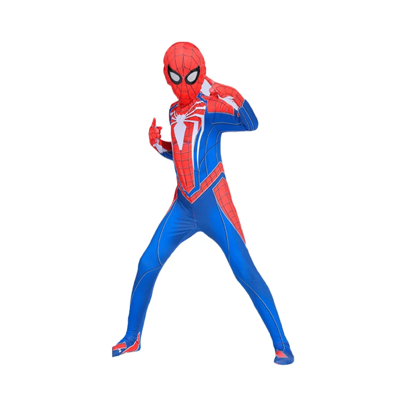 Game PS4 Spiderman Costume for Kids Superhero Spiderman Cosplay Jumpsuit Bodysuit Zentai Halloween Carnival Party Costumes