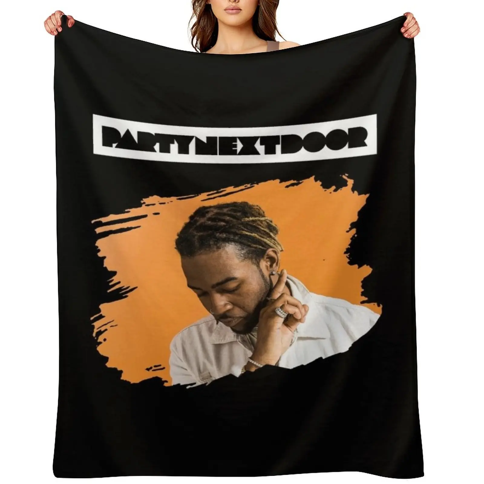 

PARTYNEXTDOOR Photo With Text v7 Throw Blanket Custom Warm Luxury Throw Baby Blankets