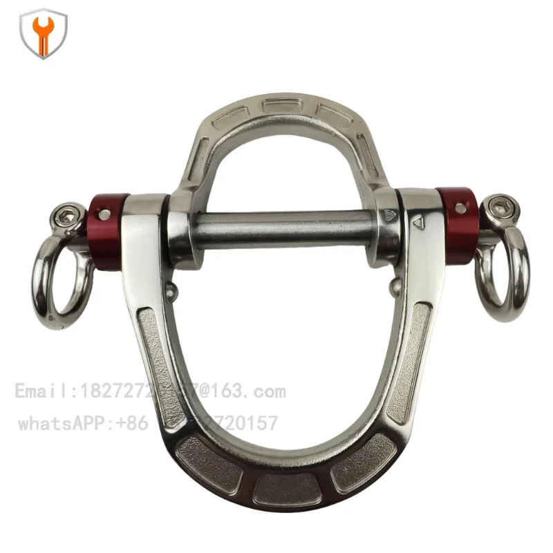 Aerial work five-point seat belt accessories size D double D ring load-bearing ring non-climbing stainless steel size D ring
