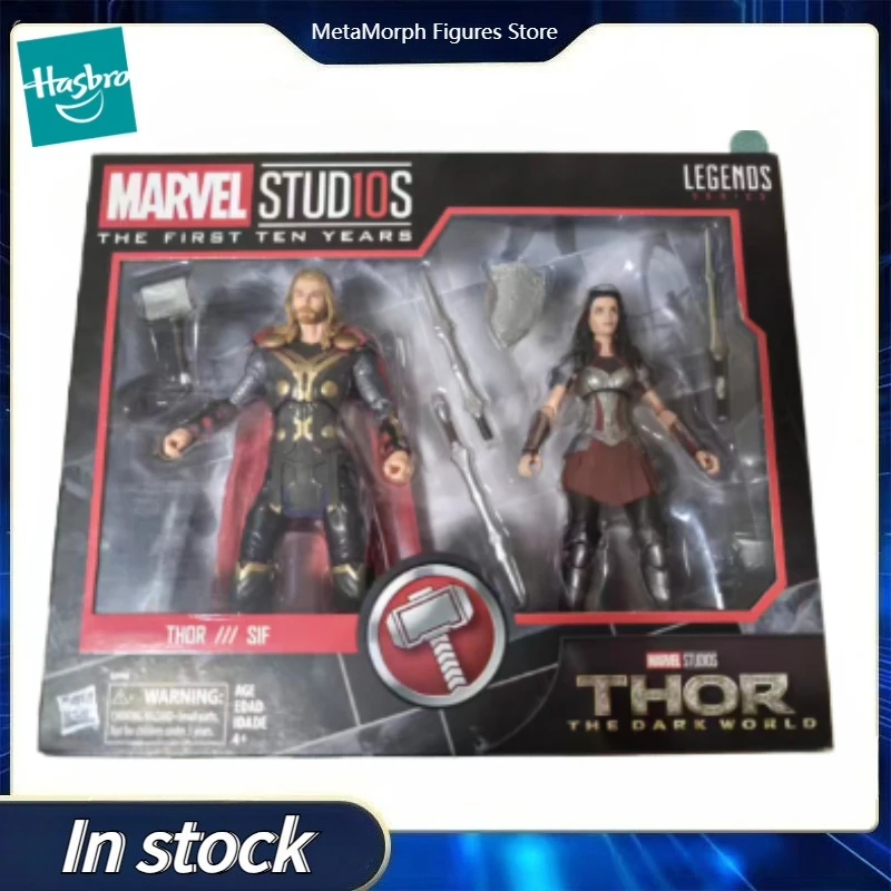 

Original Hasbro Marvel Studios THE FIRST TEN YEARS THOR THE DARK WORLD THOR/SIF Anime Figure Toys Model Collection