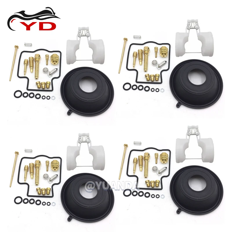 

for Kawasaki ZZR1100 ZX1100D 1993-2001 ZX1100 ZZR 1100 C Carb Carburettor Repair Kit and Diaphragm Float