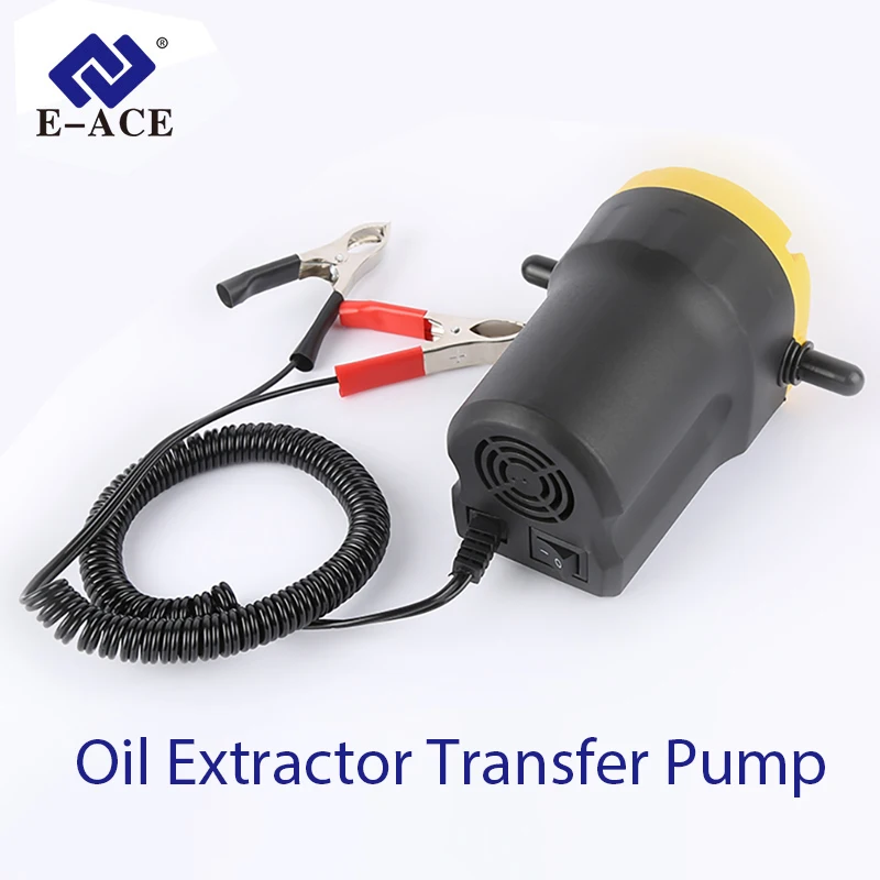 E-ACE M34 Fuel Transfer Pump Electric Oil Pump Oil/Crude Extractor Transfer Engine Suction Pump Well Pump For Auto Car Boat