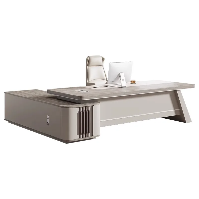 

Desk Boss Modern Chairperson President's Office Large Office Combination High-end