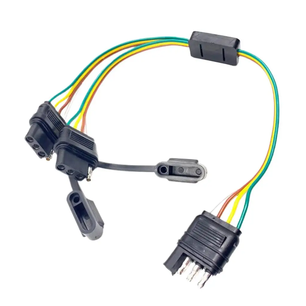 Perfect Y-Connector - Universal -Splitter plug Adapter Extension Harness for LED Tailgate Light Trailer Lights