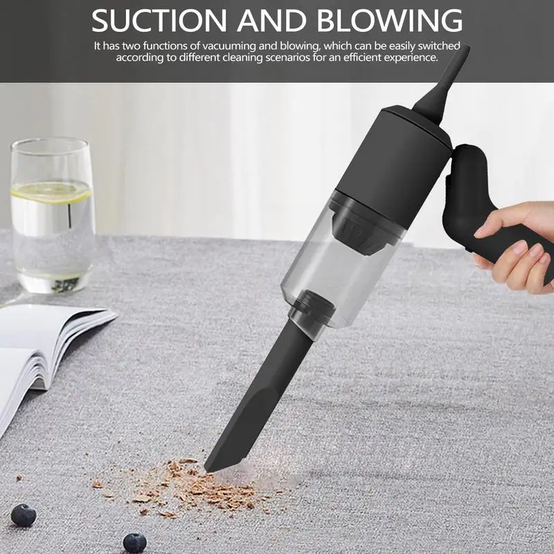 Car Vacuum Portable Cordless Handheld Vacuum Cordless Rechargeable With Rotating Handle Strong Suction Car Detailing Vacuum