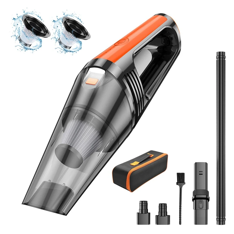 Wireless Car Vacuum Cleaner 6000Pa Strong Suction Portable Vacuum Cleaner Dual Use Handheld Cleaning For Home Desktop