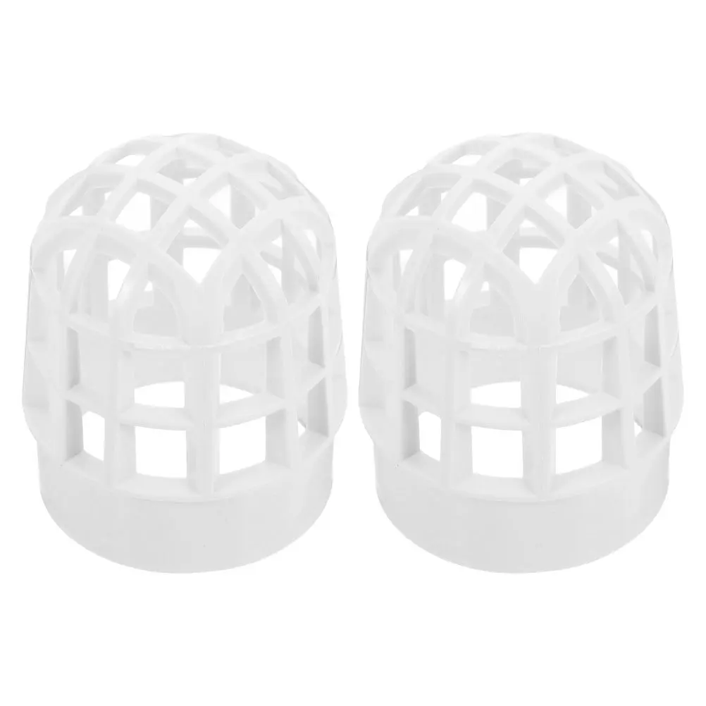 2 pezzi di protezione per grondaia in PVC, copertura di scarico in rete per balcone esterno, tetto, durevole, universale, facile installazione dello schermo per grondaia