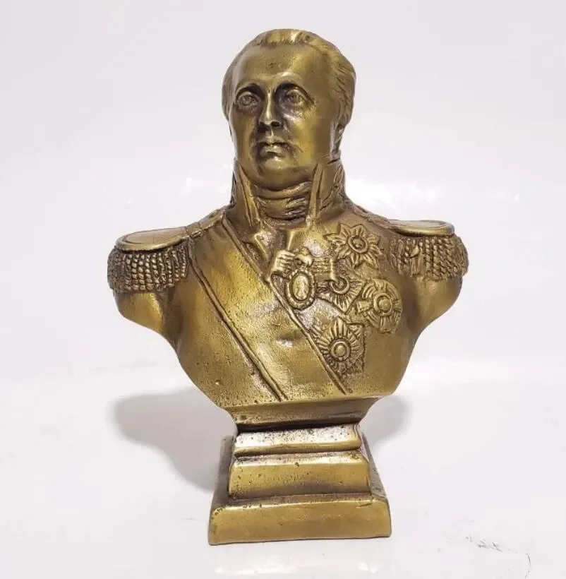 

Brass Golenishchev-Kutuzov Head portrait crafts statue