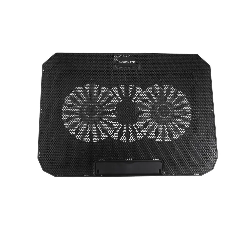 

CPU Cooling Foldable Laptop Table Colored Lights Portable Notebook Riser RGB Two Fans Fan USB Ports Laptop Stand Holder