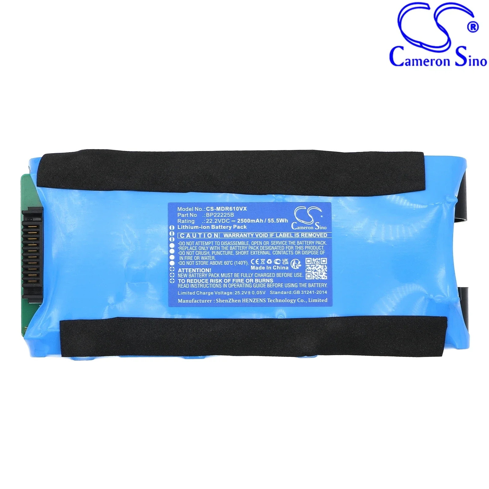 Cameron Sino 22.2V 2500mAh Replacement Vacuum Battery for Media FC6 G3X6 GX3 R6 Max, for Eureka NEW400 Wet/Dry Cordless Mop