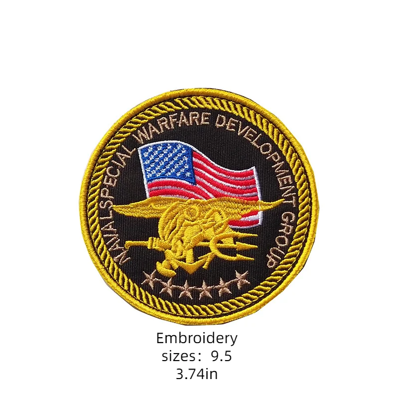 ASF CAG U.S. Secret Service Patch Tactical Armband Flag Chest Patch 3D Hook and Loop Outdoor Embroidery patches