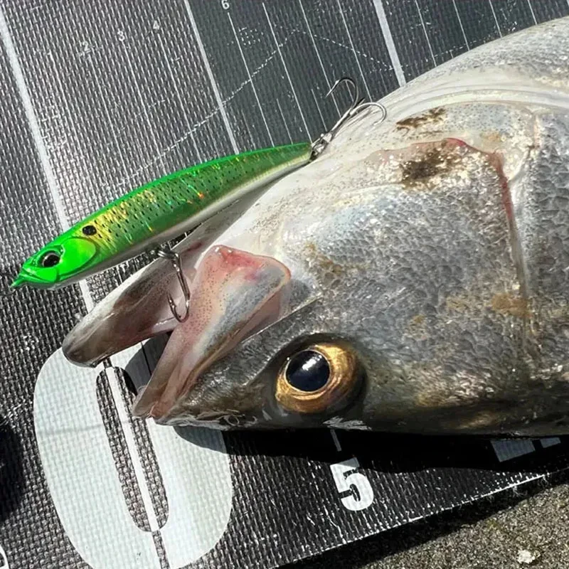 بطيئة غرق الثنائي خليج RUF تسعى 68S قلم رصاص الصيد إغراء 68 مللي متر 7.7 جرام اليابان المتذبذب الاصطناعي الصلب المياه المالحة باس الطعم الكروشيه معالجة #6