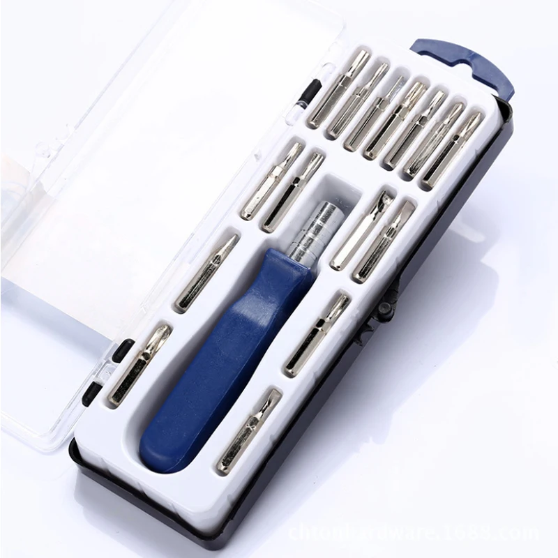 New 16-in-1 Multi-function Screwdriver Set Mobile Phone Digital Camera Plug Razor Teardown Repair Tool Screwdriver Bit Set