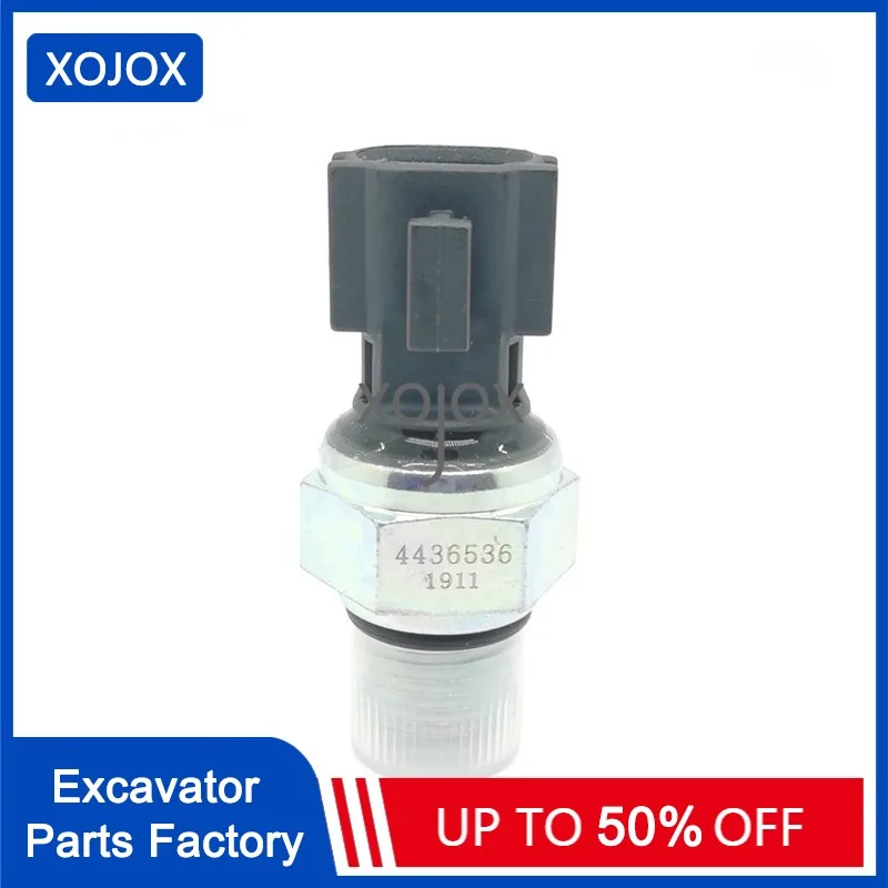 XOJOX 4436536 Pressure Sensor Switch for Hitachi EX200-2 EX200-5 ZX200-1 ZX200-3 Excavator Pressure Switch