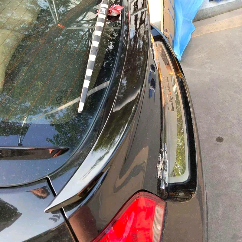 Trunk Spoiler Carbon Surface MT Style Car Refit Accessories Rear Wing For Chevrolet Cruze Hatchback 2013 - 2015