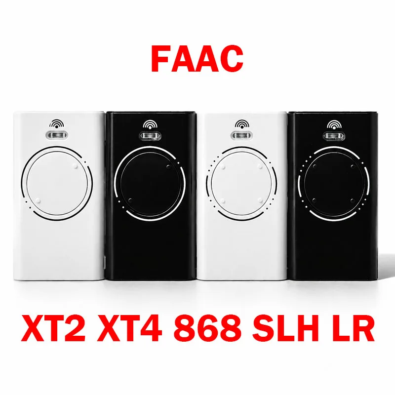 Пульт дистанционного управления для гаражных ворот FAAC 868 МГц FAAC XT4 868 SLH LR XT2 868 SLH LR 868 МГц, черный/белый.
