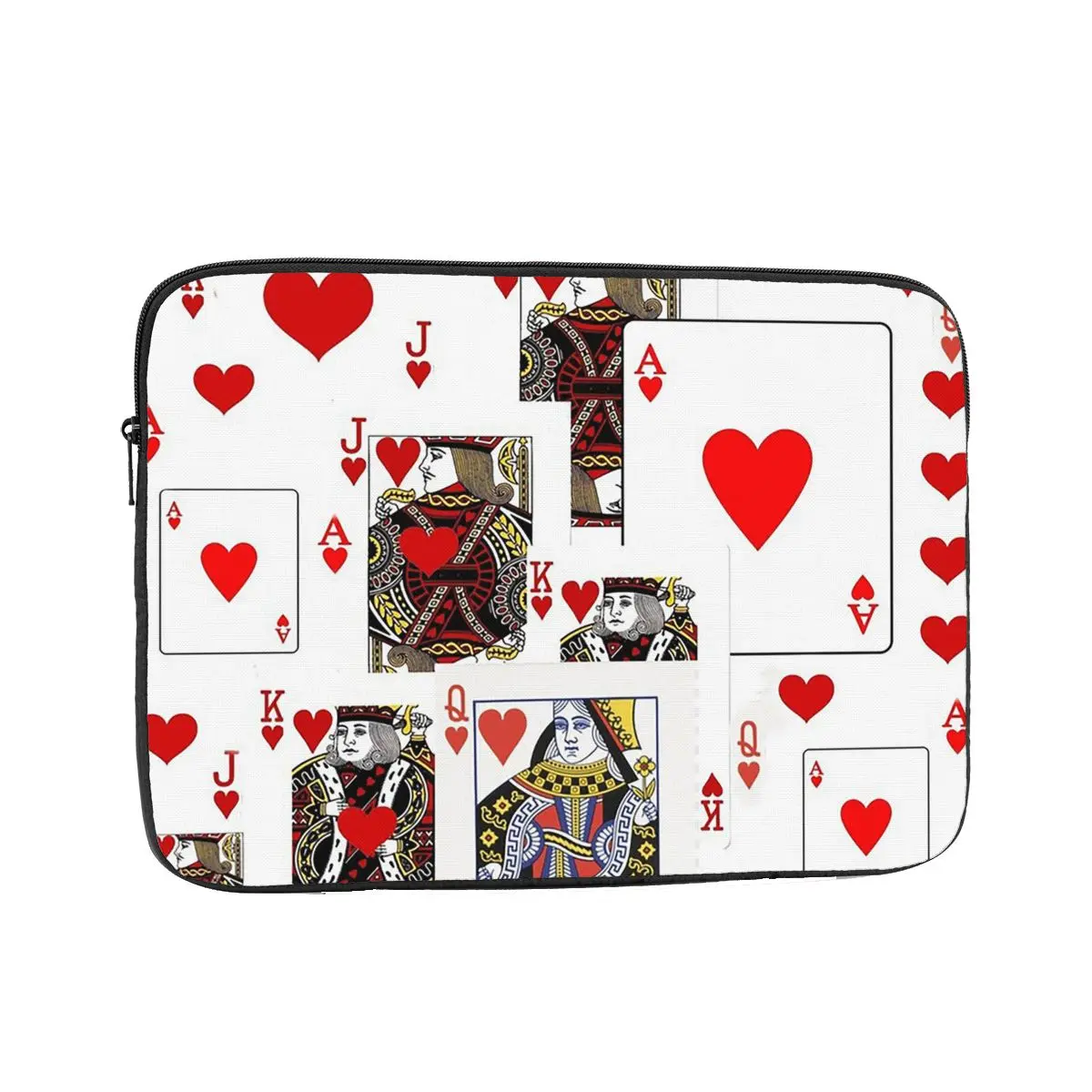 Casino Nights Red Queen Of Hearts Notebook Laptop Bag 10 12 13 15 17 Inch Notebook Sleeve Cover Bag Tablet Shockproof Case Bag
