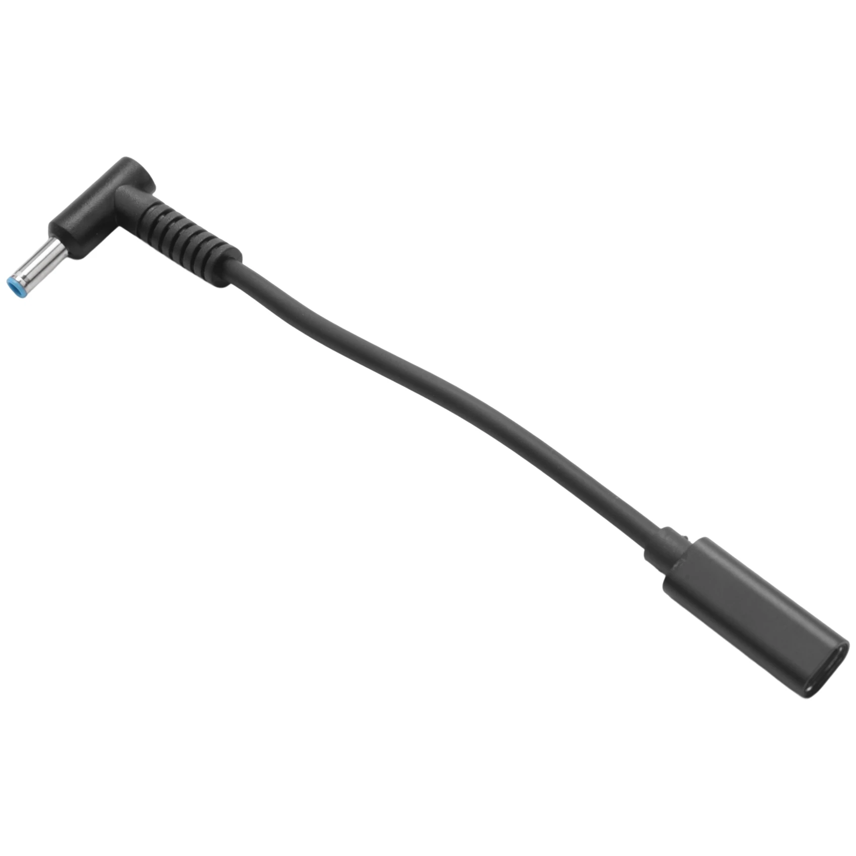 USB Type C Female to HP4506 Male 90° Adapter Cable 4.5X3.0mm Plug Dc Power Converter with PD Sensor Chip for HP Laptop