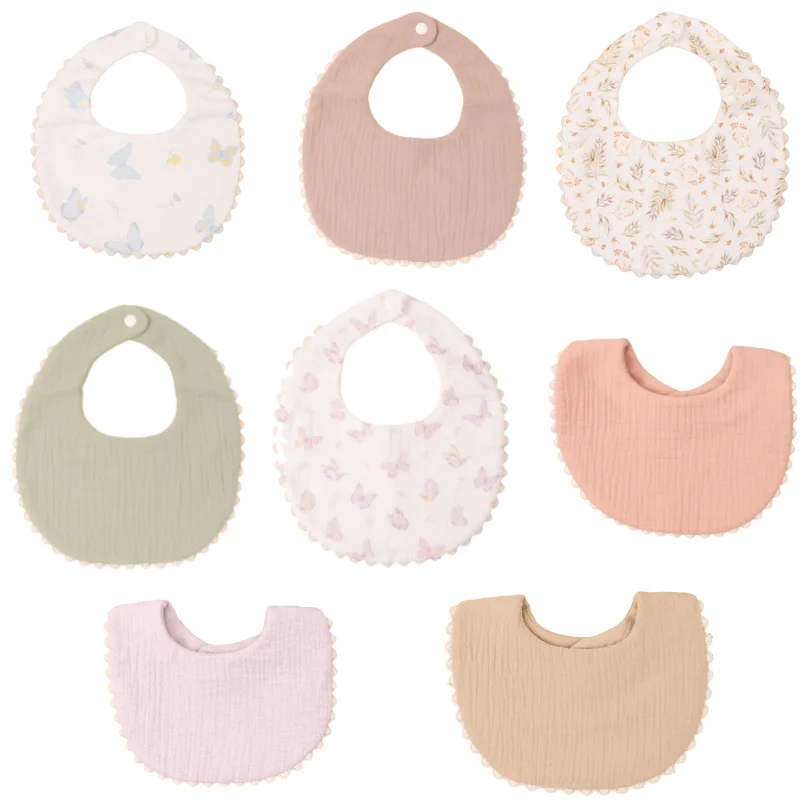 

Feeding Bib for Newborns Nursing Bib Cotton Burp Cloth Soft and Breathable Infants Teething Bib Baby Saliva Towel