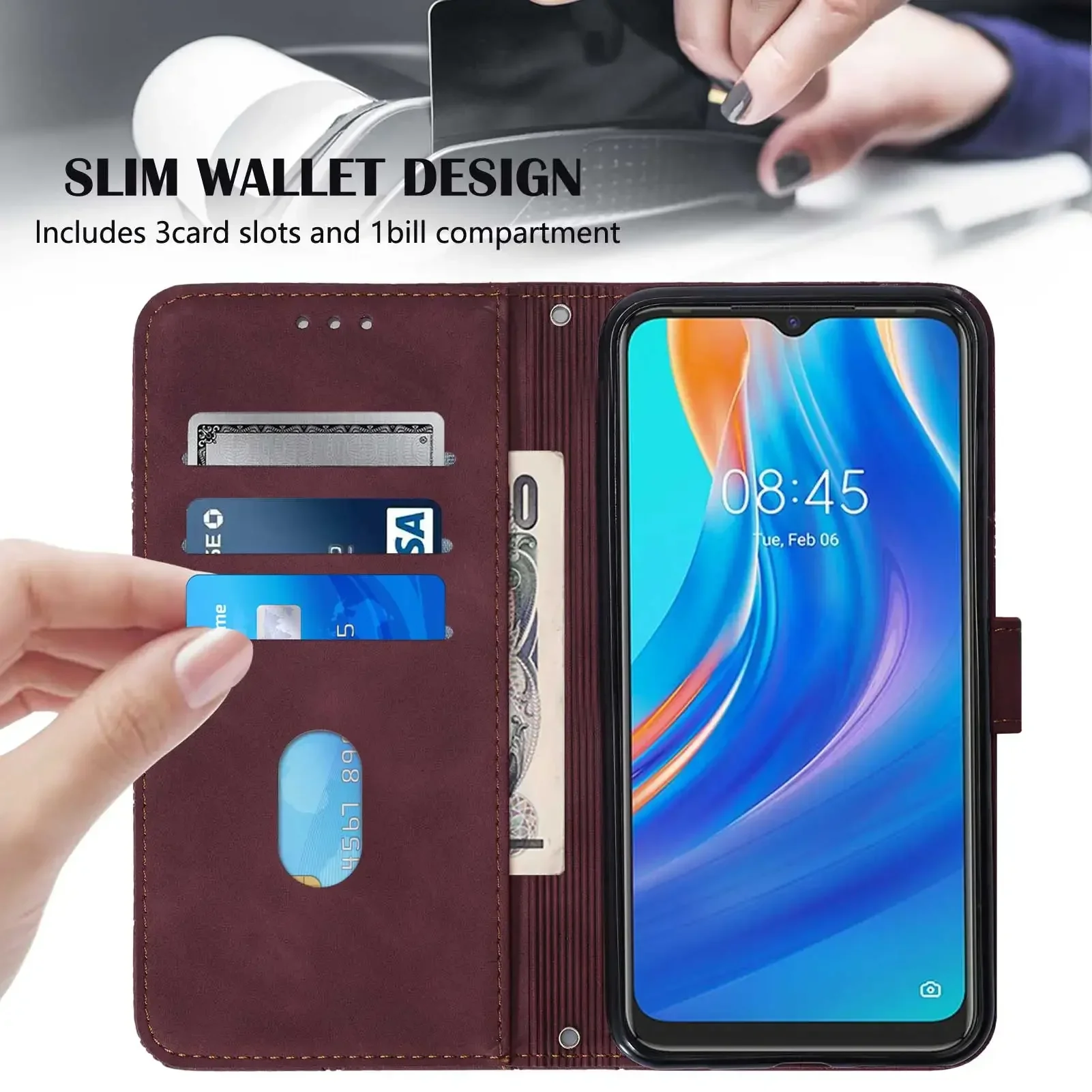 Funda de cuero con tapa para Tecno Pova Neo, funda con tarjetero magnético para teléfono en Tecno Pova Neo, funda protectora Capa Coque