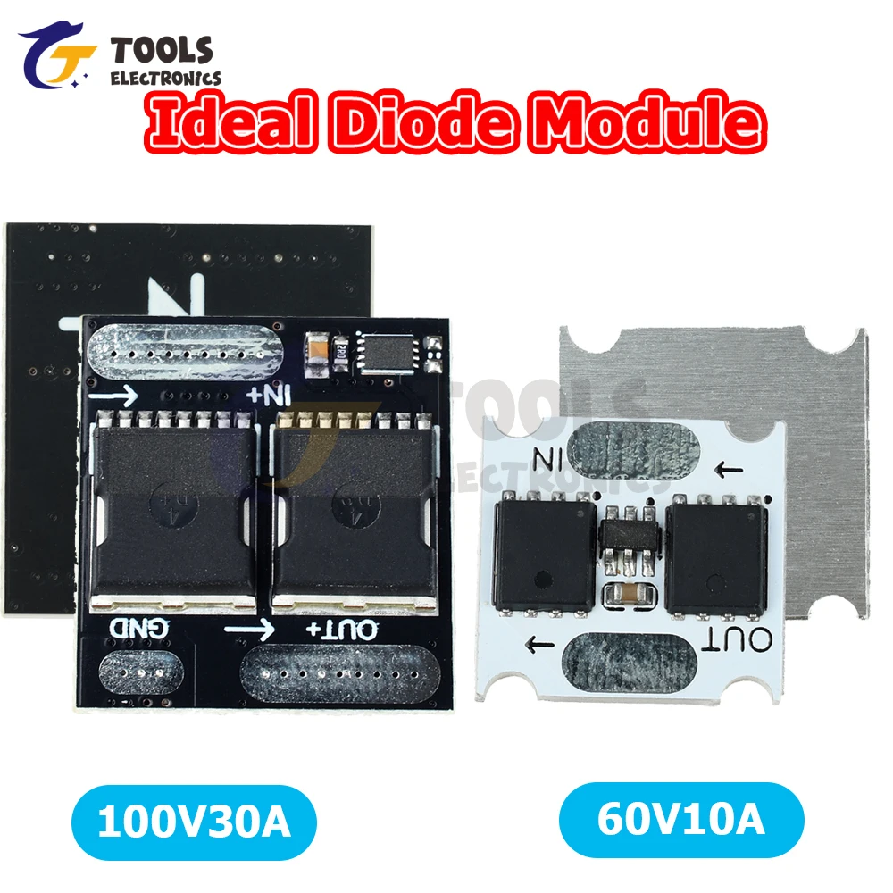 

Ideal Diode Module 100V/30A 60V/10A Anti-Reverse Flow & Ultra Low Power Loss Rectifier for Solar/Battery Backup