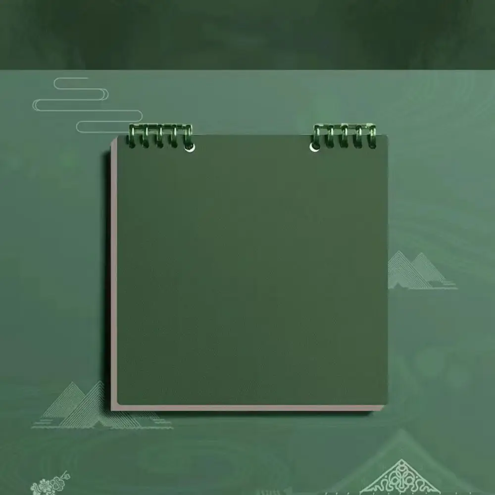 Note Pads Loose-leaf Notebook Removable Waterproof Shell Grid Writing Paper Delicate Thick Square Notebook Students Writing