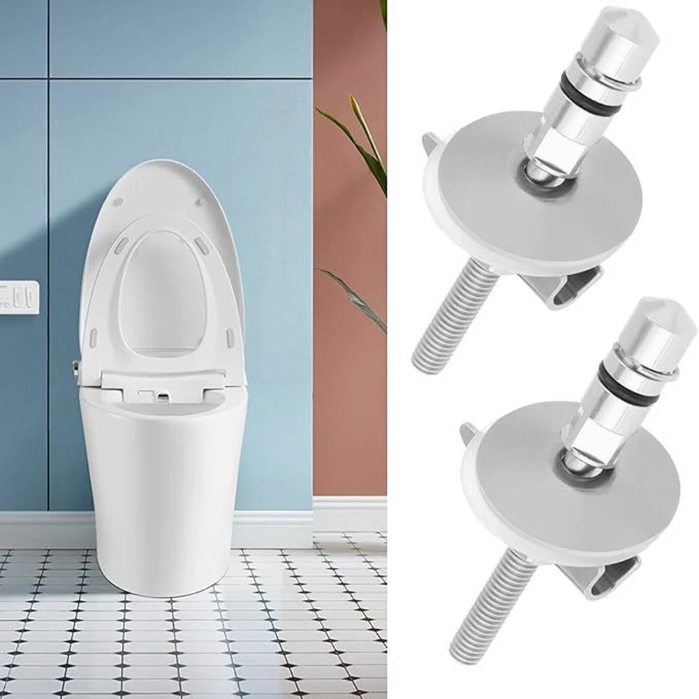 

Toilet Seat Fixing Hinges Stainless Steel M6 X 71.5mm Pair Rust-Resistant Bracket For LUVETT Toilet Covers