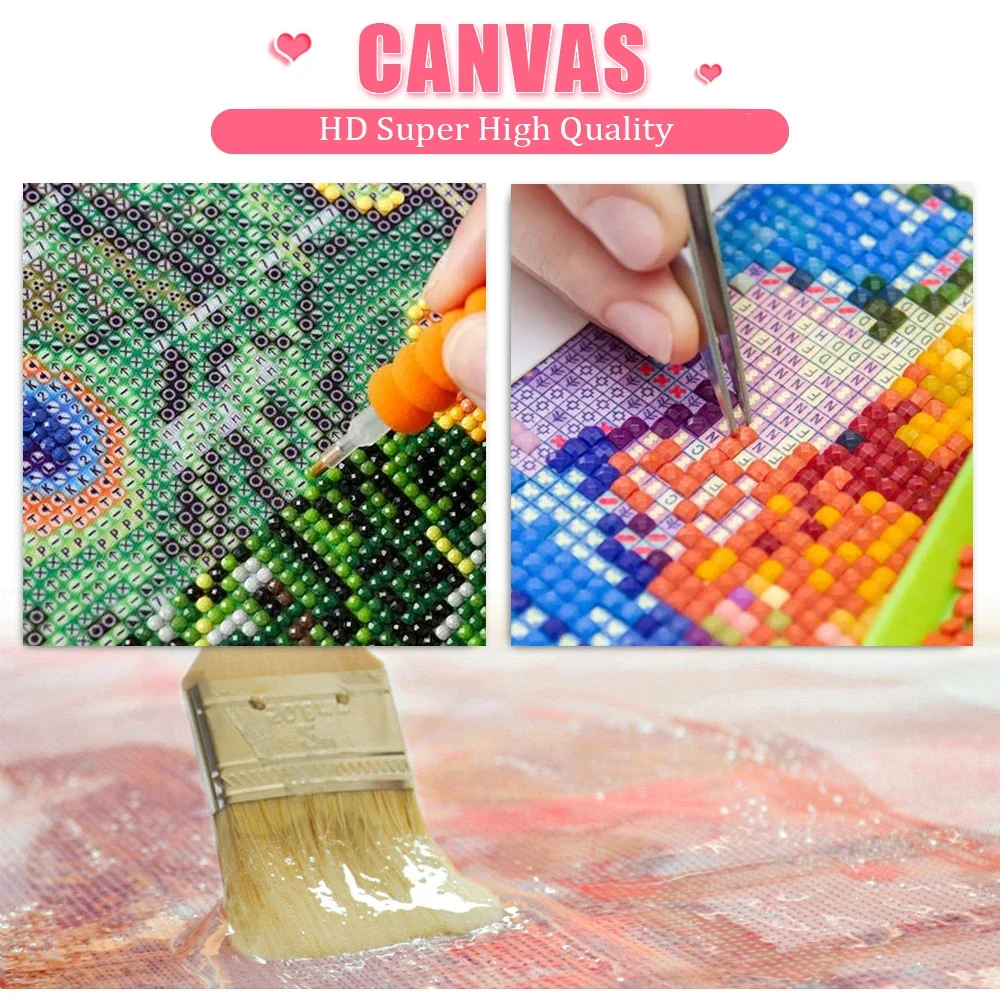 DIY 5D AB Diamond Painting City Rain View Diamond Embroidery Mosaic Kit French Street Rhinestone Art Deco Home Decor Gifts