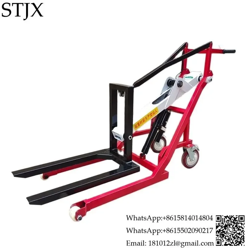 Articulated loading and unloading truck Portable electric forklift Small warehouse logistic truck Hand push hydraulic lift truck