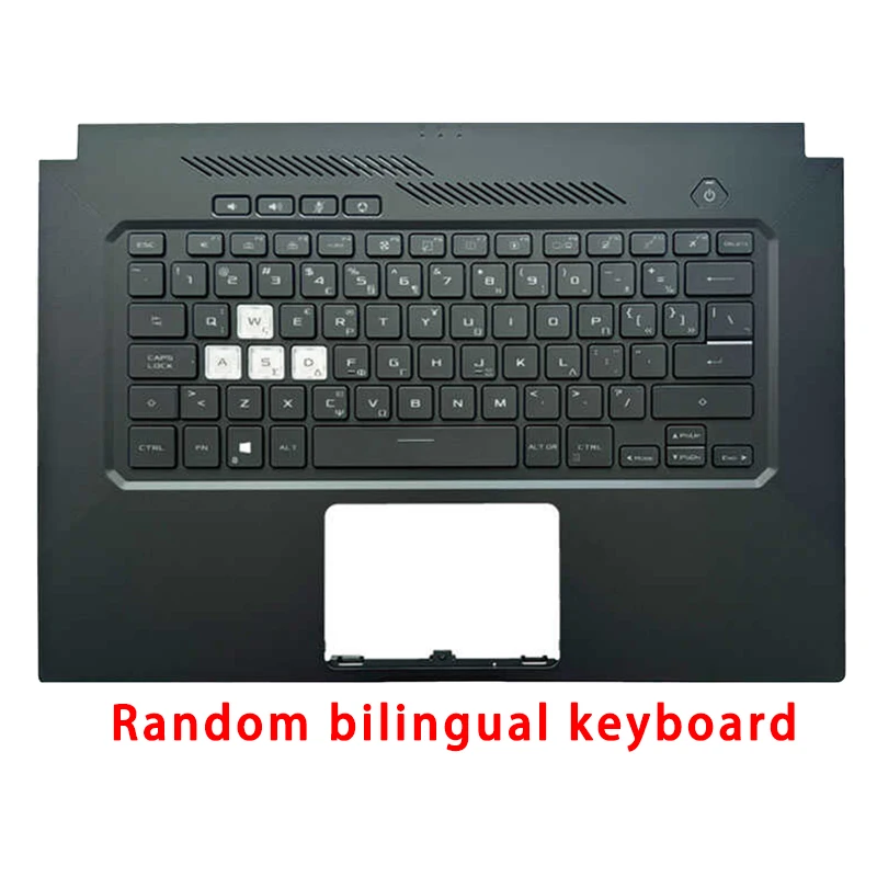 Imagem -02 - Teclado Bilíngüe para Asus Laptop Asus Tuf Air Fx516 Fx516pr Fx516pm Fa516 Acessórios Substituíveis Random Novo