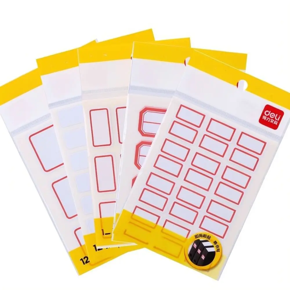 Stationery Blank Label Stickers For Deli Self Adhesive Writing Tags Marker Supplies Office Home Filing Organization