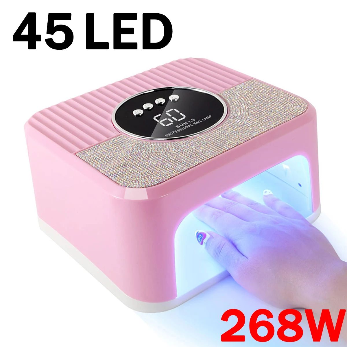 UV Gel Nail Lamp 268W LED Nail Light Fast Dryer for Gel Polish Curing Tool High Quality