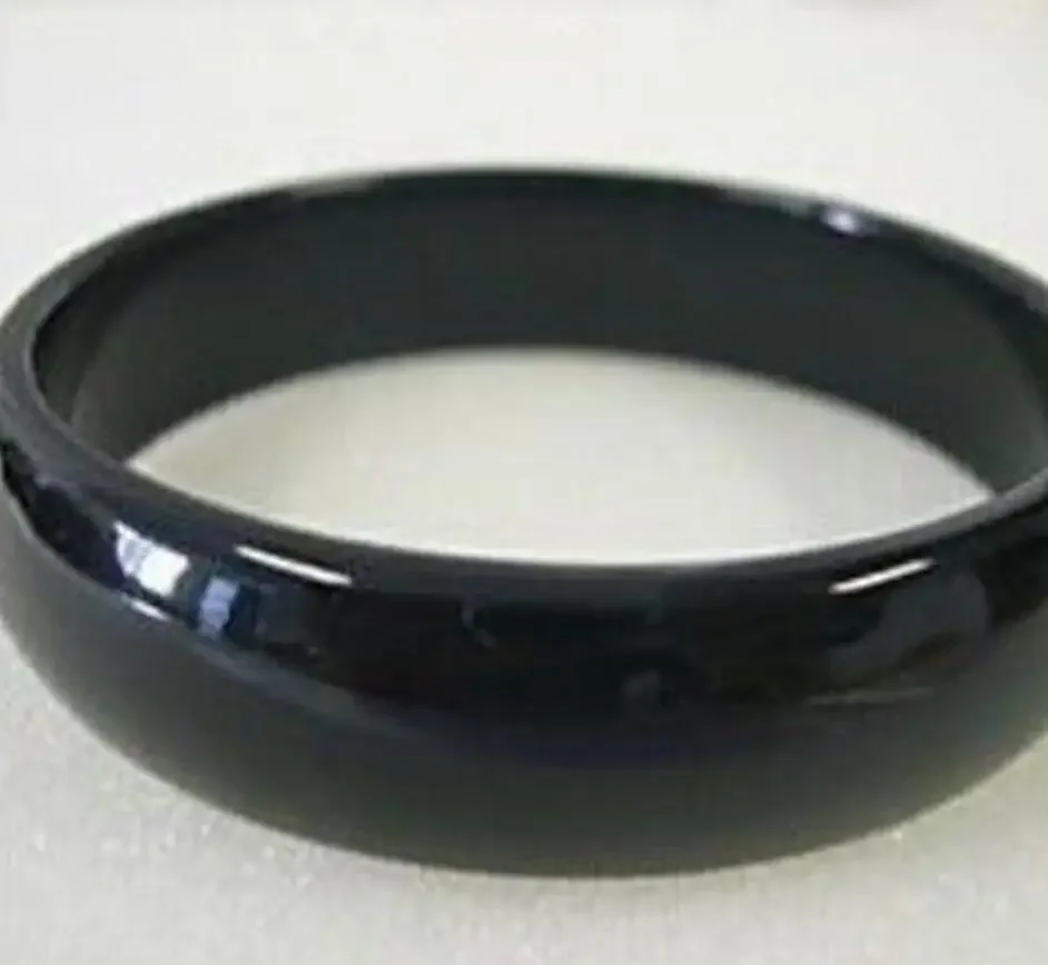 Stunning chinese real black agate jade bangle bracelet style Fine jewe Noble 100% Natural jade